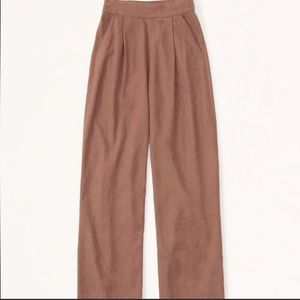 Abercrombie Linen-Blend Pull-On Wide Leg Pants